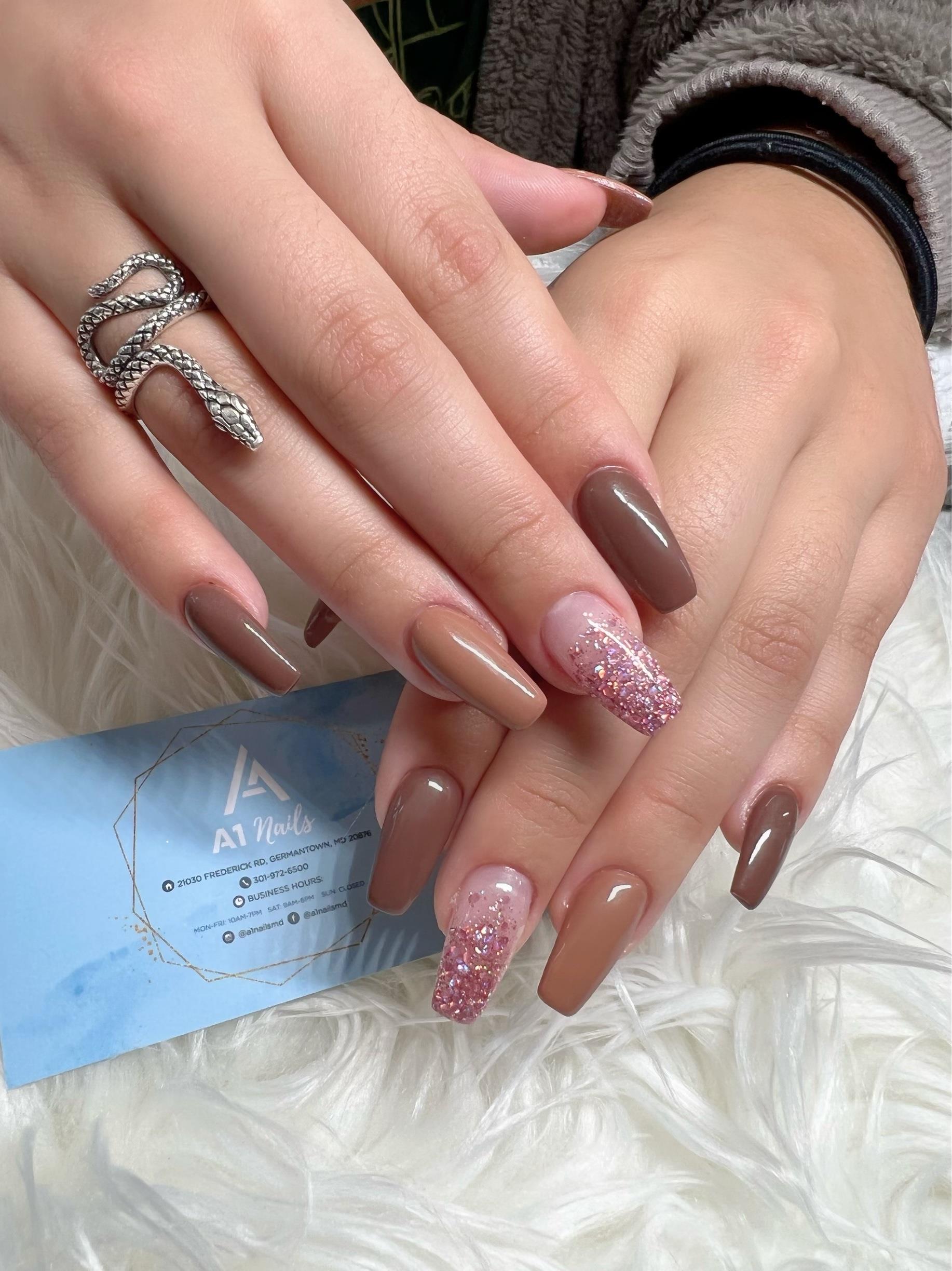 Press On Nails Simple French Wave Line Design False Nails Round Acrylic  Stiletto Full Cover Fake Nails Manicure Nail Art Tips Korea DIY Cream  Luxury INS Summer Skirt Decoration (Color : A1) :